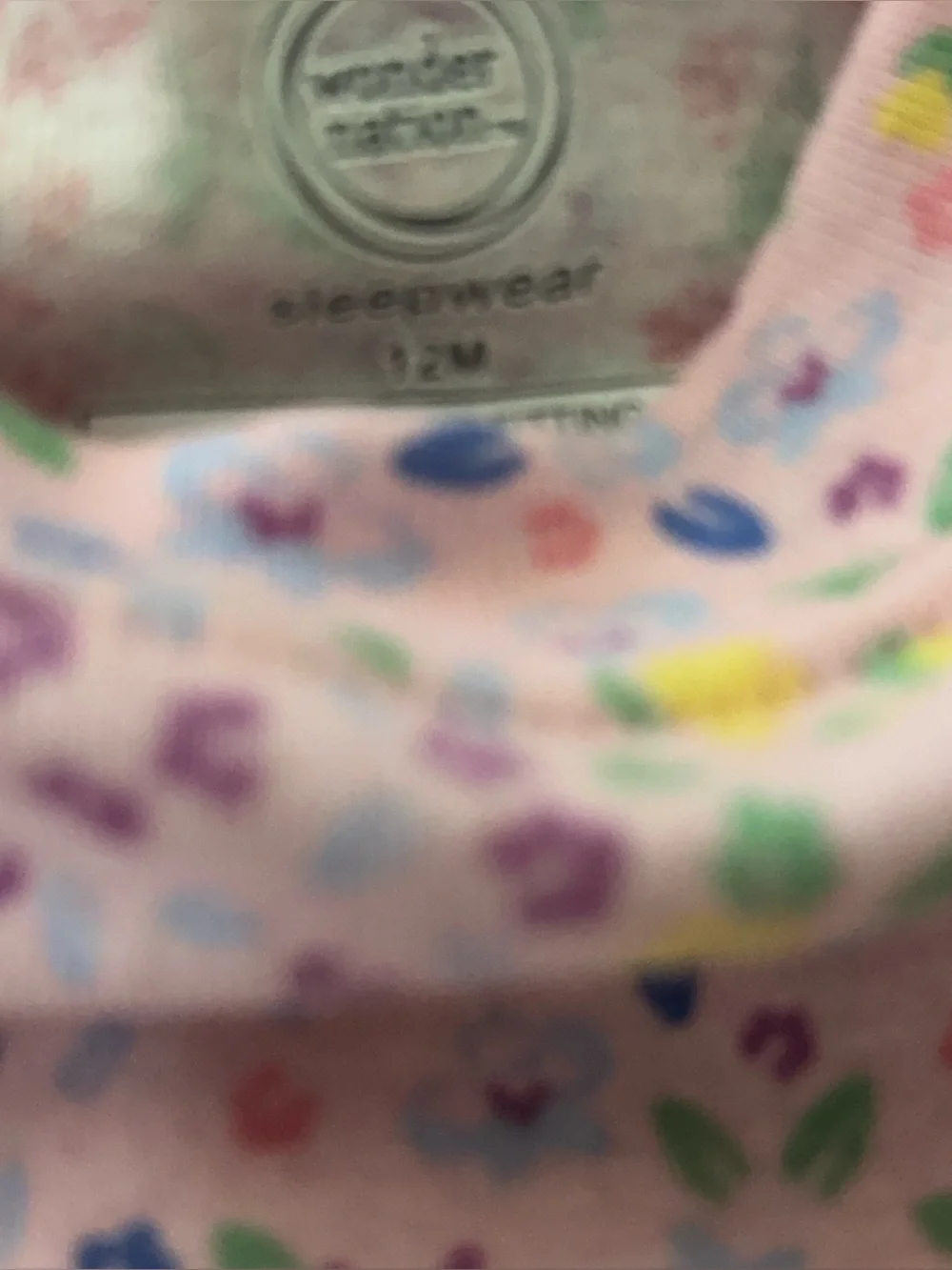 100% Cotton 12M Baby 2 Piece Long Sleeve Pajamas